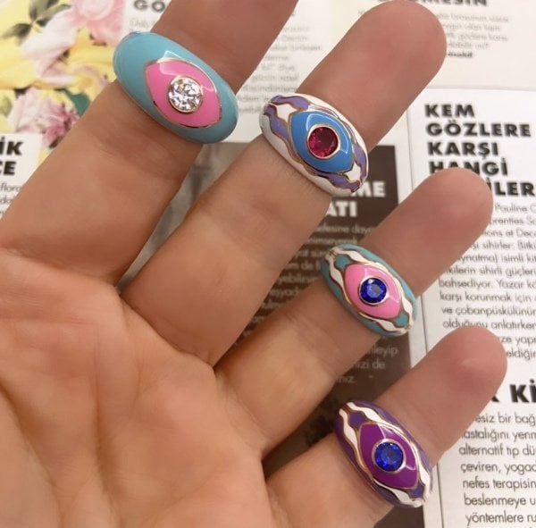 MİNELİ GÖZ SARE YÜZÜK