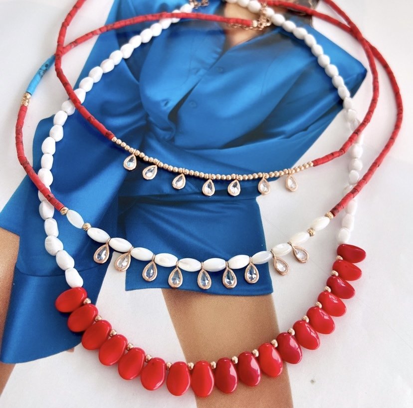 MERCAN İNCİ DAMLA MODEL KOLYE