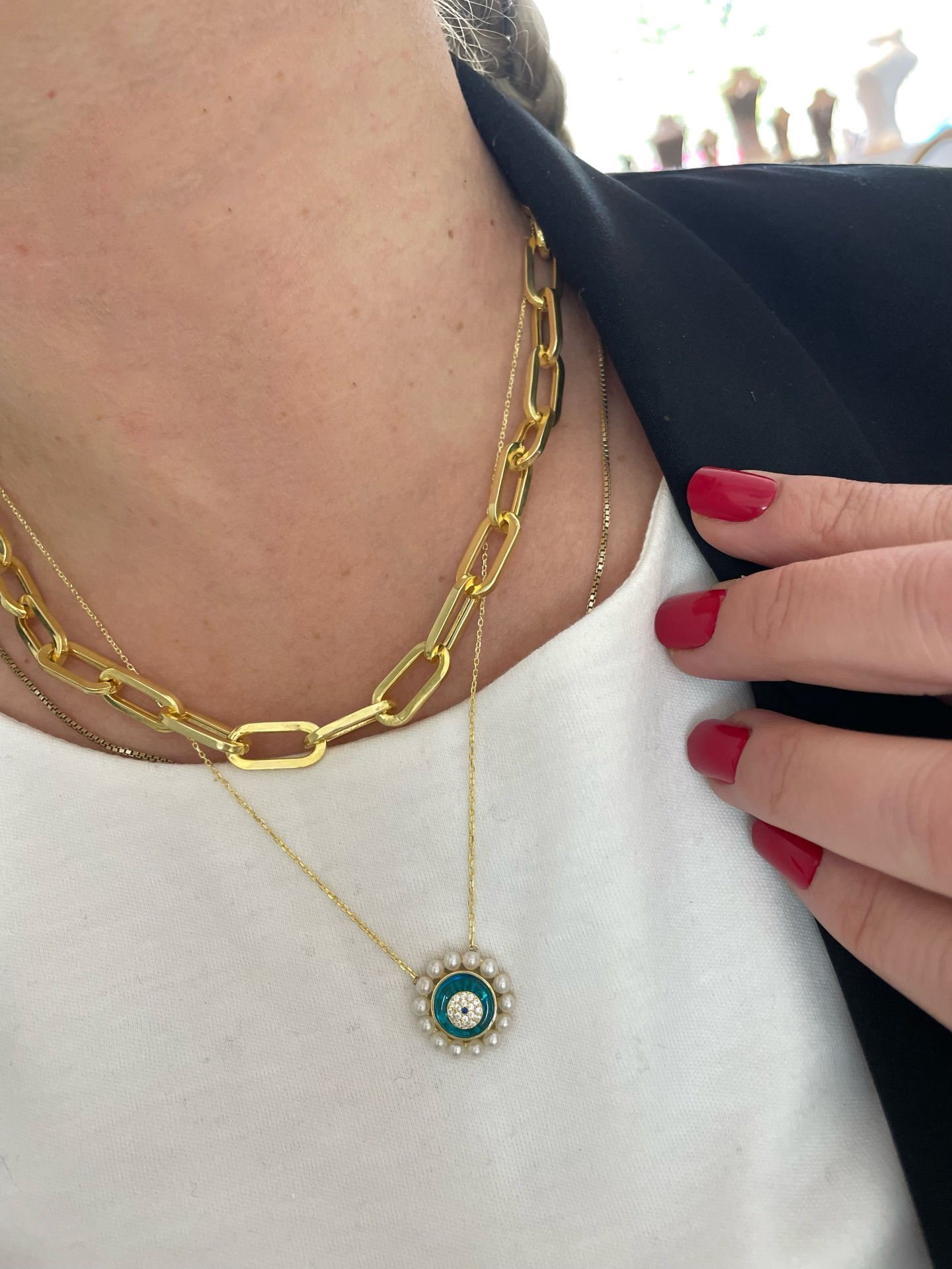 İNCİLİ CAM NAZAR MODEL