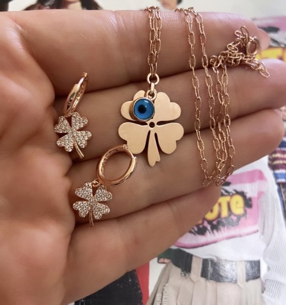 ZİRKON MİNİMAL YONCA KÜPE