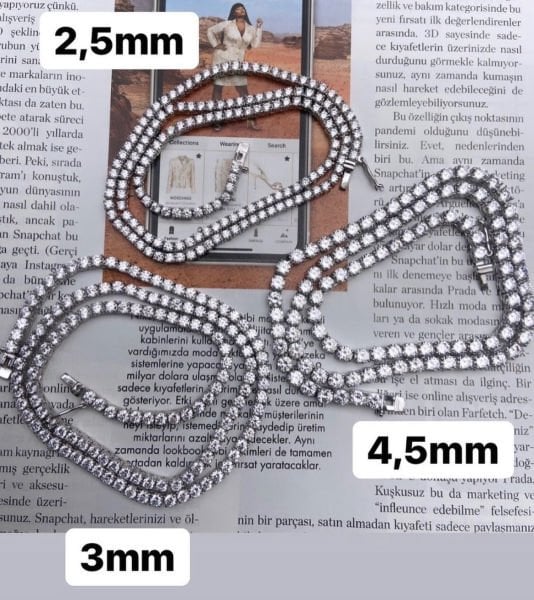 SUYOLU BAGET 3mm KUTU KİLİTLİ KOLYE