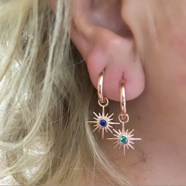 MİNİK TAŞLI KUTUP YILDIZI KÜPE