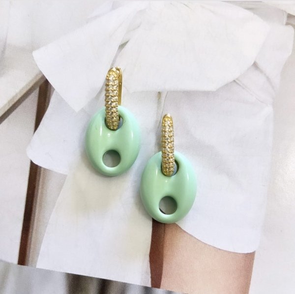 NEON HALKA GEMİCİ KÜPE