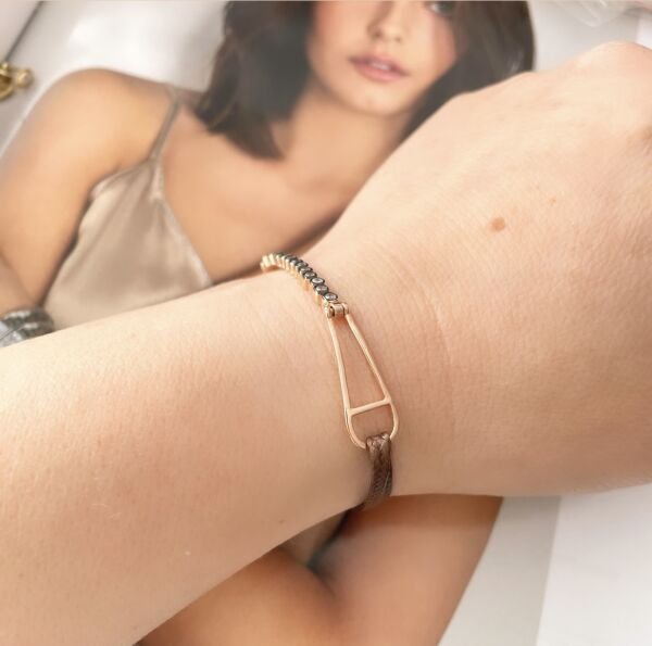 ELMAS MONTÜR DERİ BİLEKLİK