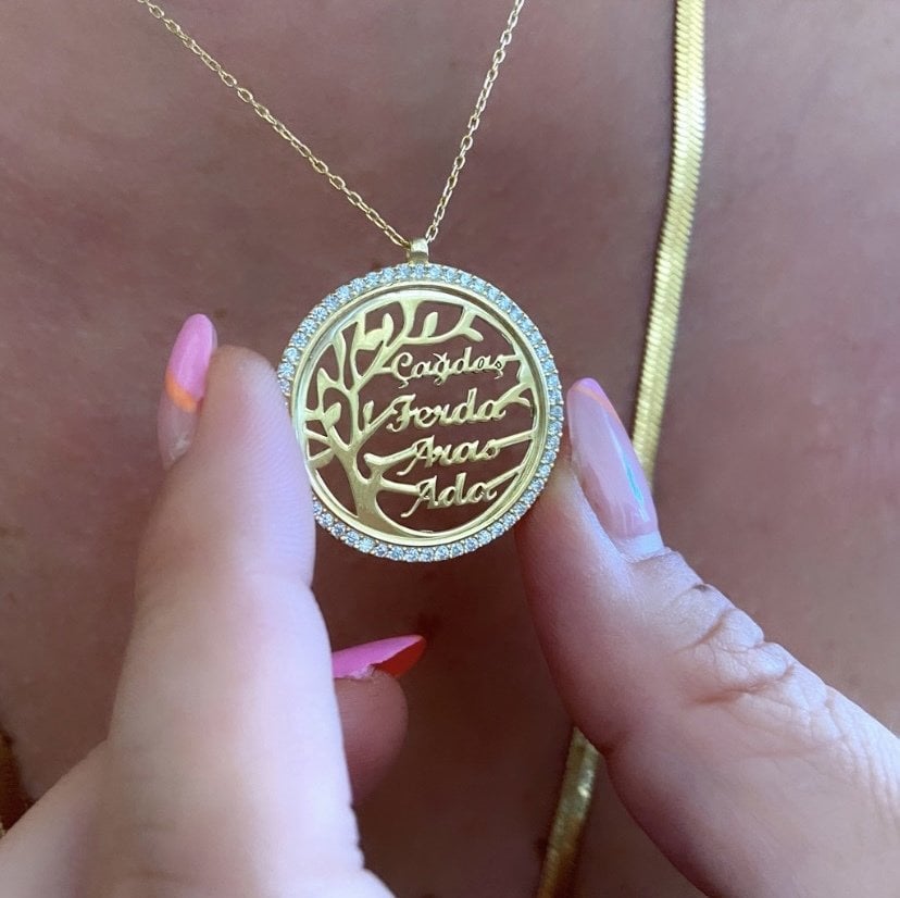 HAYAT AĞACI İSİM KOLYE