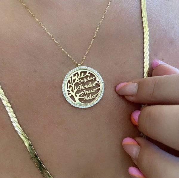 HAYAT AĞACI İSİM KOLYE