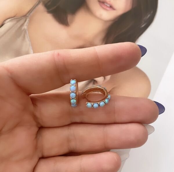 OPAL TAŞLI MİNİMAL HALKA