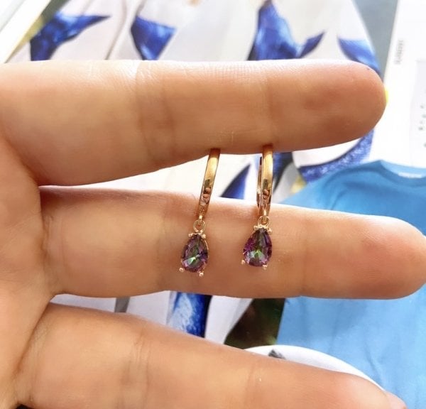 MİSTİK TOPAZ DAMLA KÜPE