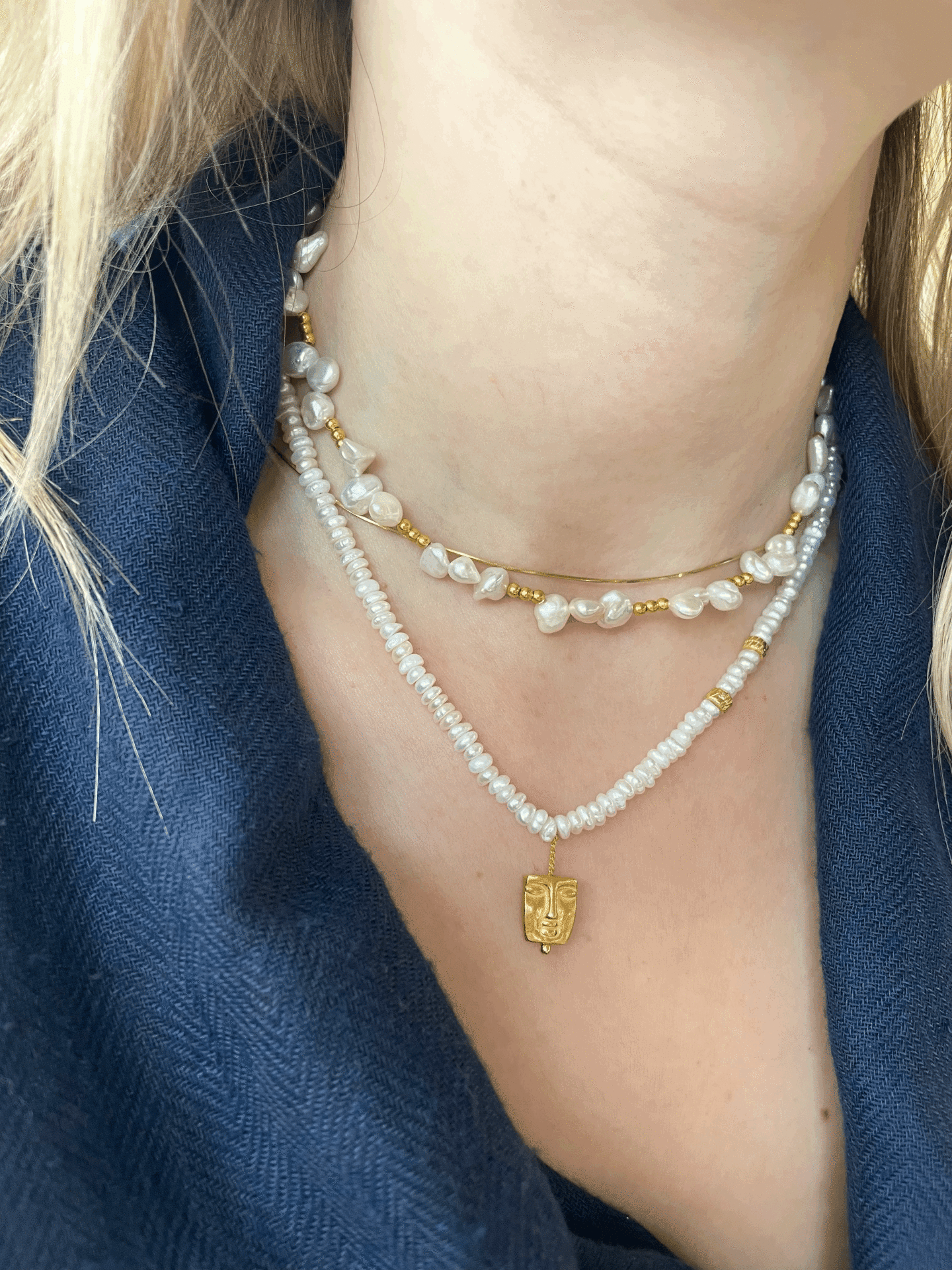 DOĞDU BAROK İNCİ KOLYE