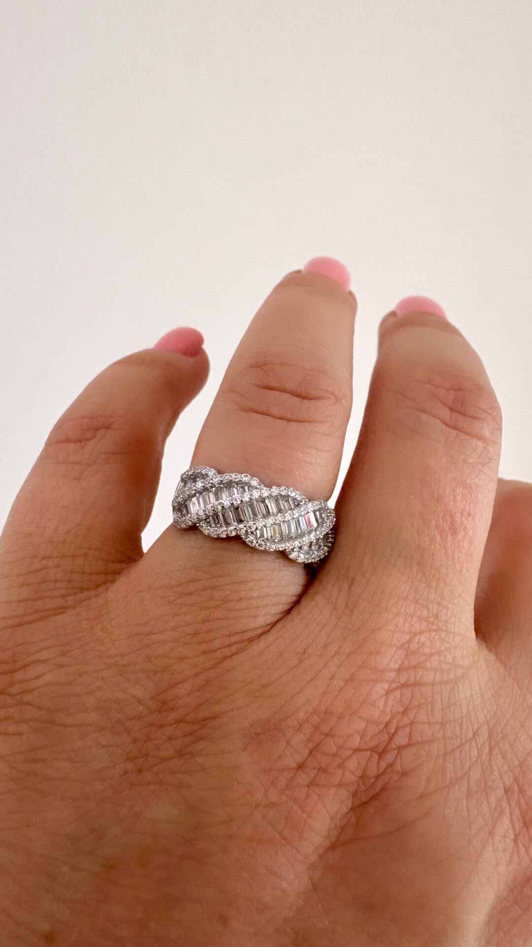 ÖRGÜ DETAY MOZANİT YÜZÜK