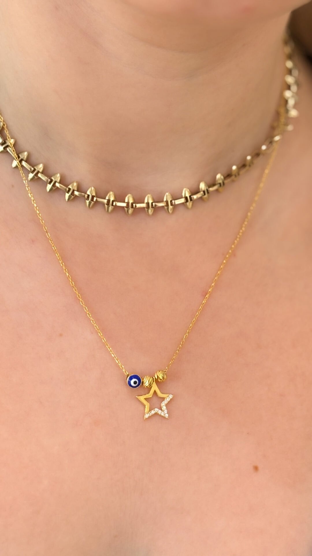 DORİKALI YILDIZ KOLYE