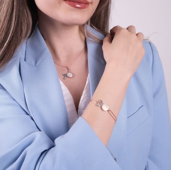 BAROK İNCİ BALIK KOLYE