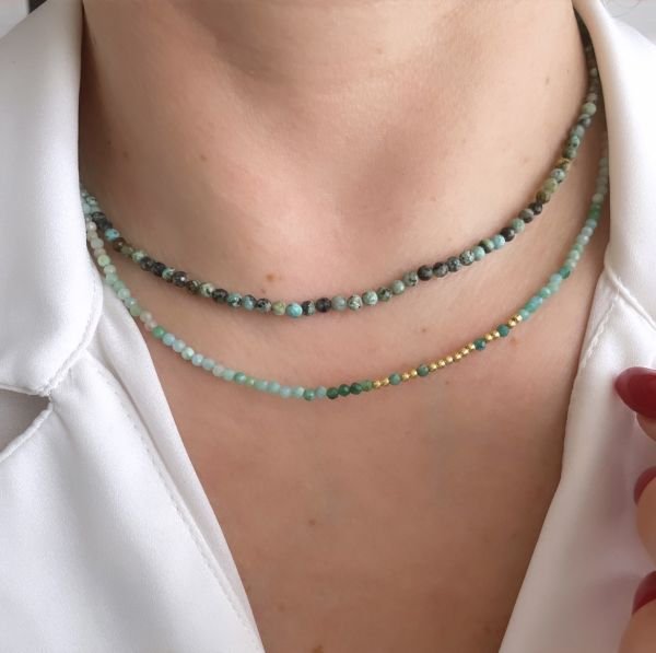 DOĞALTAŞ KIRMA KOLYE