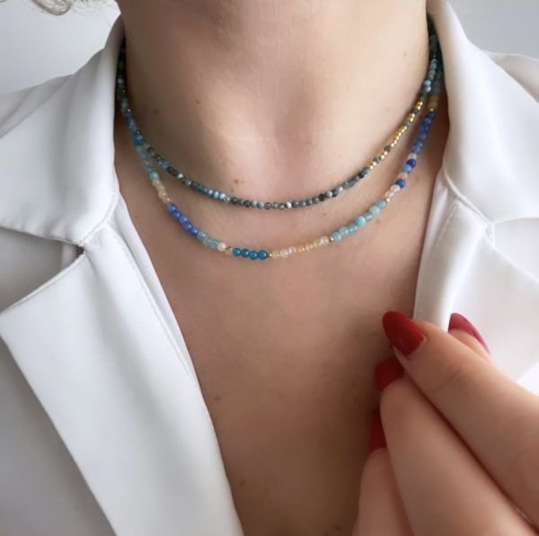 DOĞALTAŞ KIRMA KOLYE