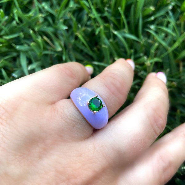 MİNELİ BOMBELİ YEŞİM YÜZÜK