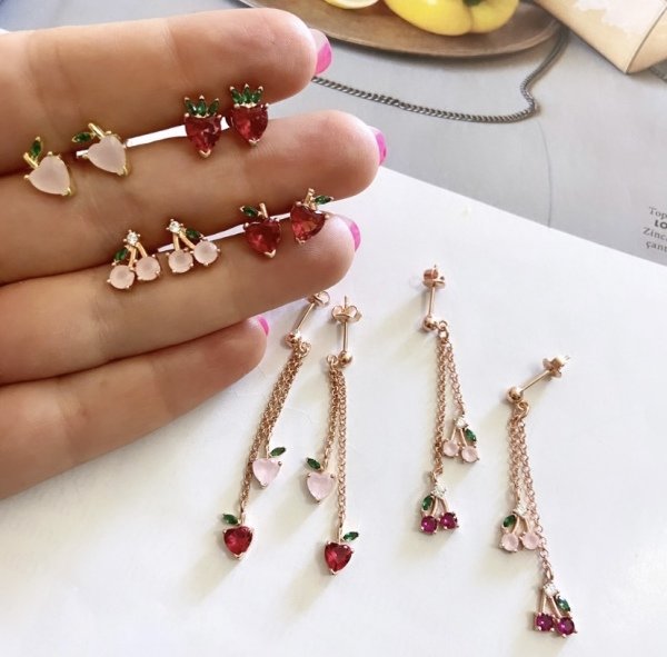 MEYVELİ ZİNCİR KÜPE