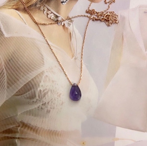 LİLA ZULTANİT KOLYE