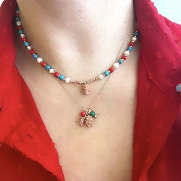 DOĞALTAŞ NOEL KOZALAK KOLYE