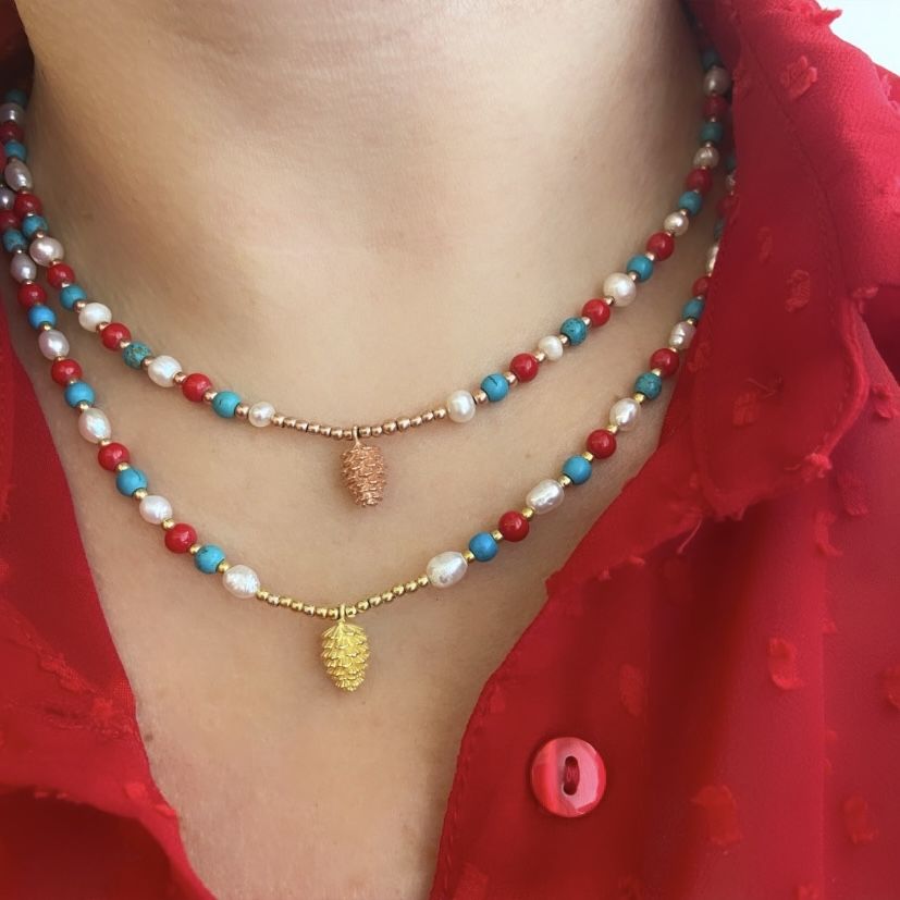 DOĞALTAŞ NOEL KOZALAK KOLYE