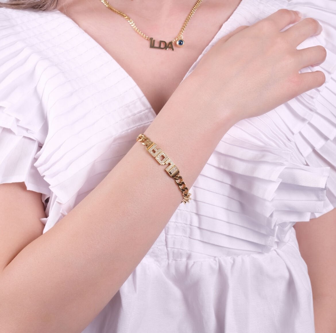 GOURMET TAŞLI İSİM BİLEKLİK