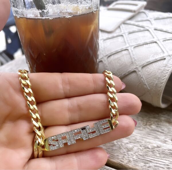 GOURMET TAŞLI İSİM BİLEKLİK