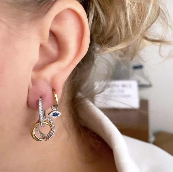 ÜÇ RENK HALKA KÜPE