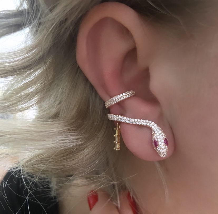 BAGET YILAN KÜPE EARCUFF