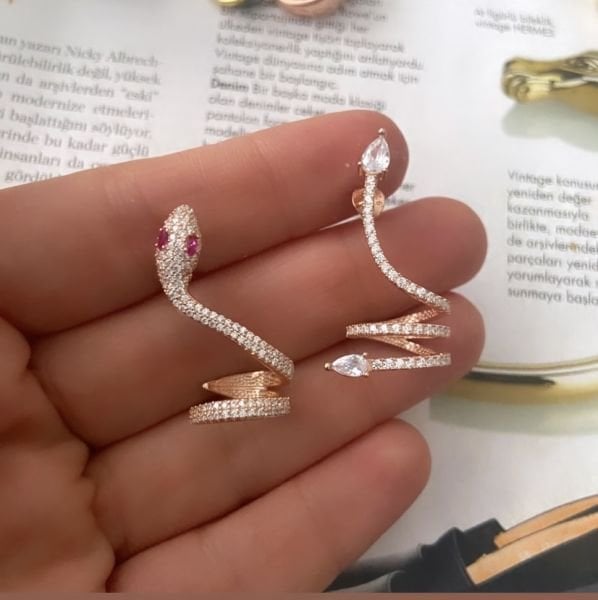 BAGET YILAN KÜPE EARCUFF