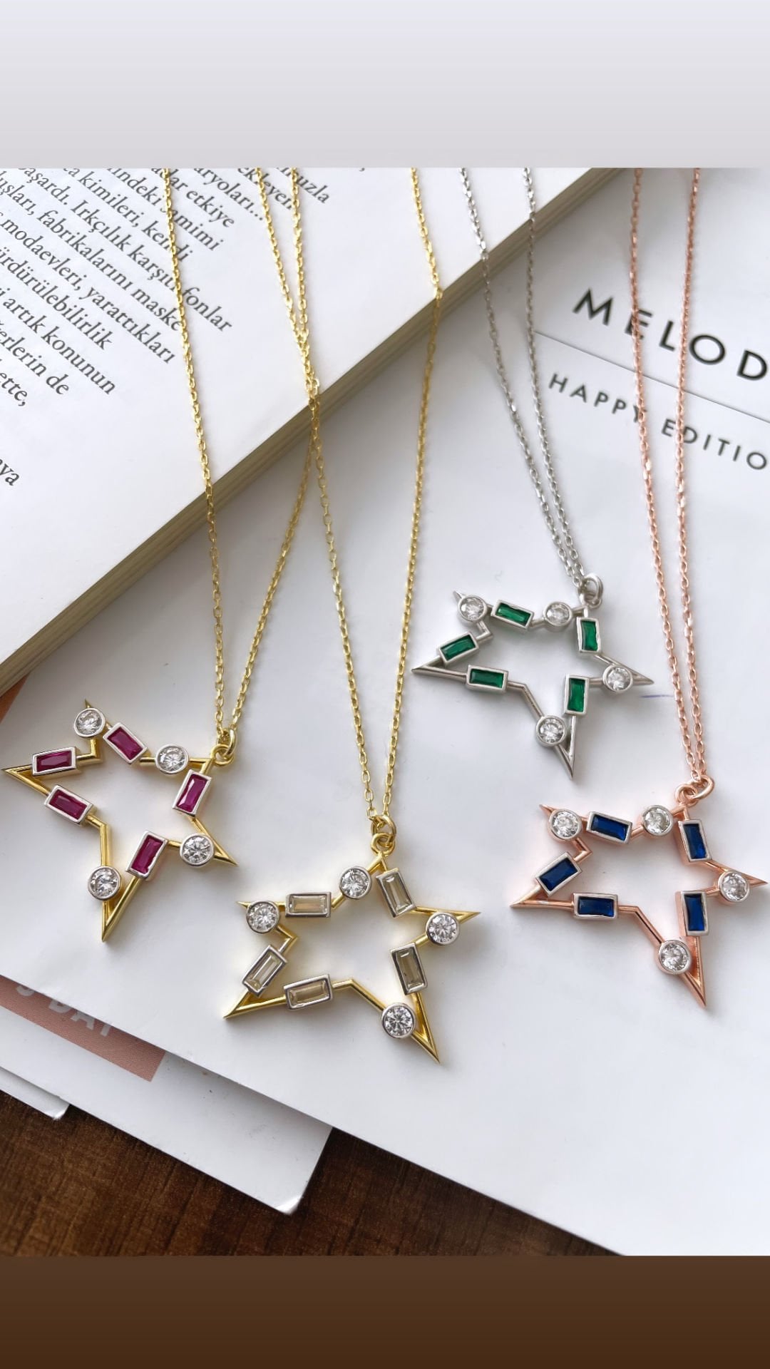 ASİMETRİK YILDIZIM KOLYE