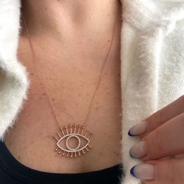 HAYALET GÖZ BAGET KOLYE