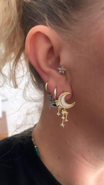 MİNELİ AYYILDIZ TASARIM KÜPE