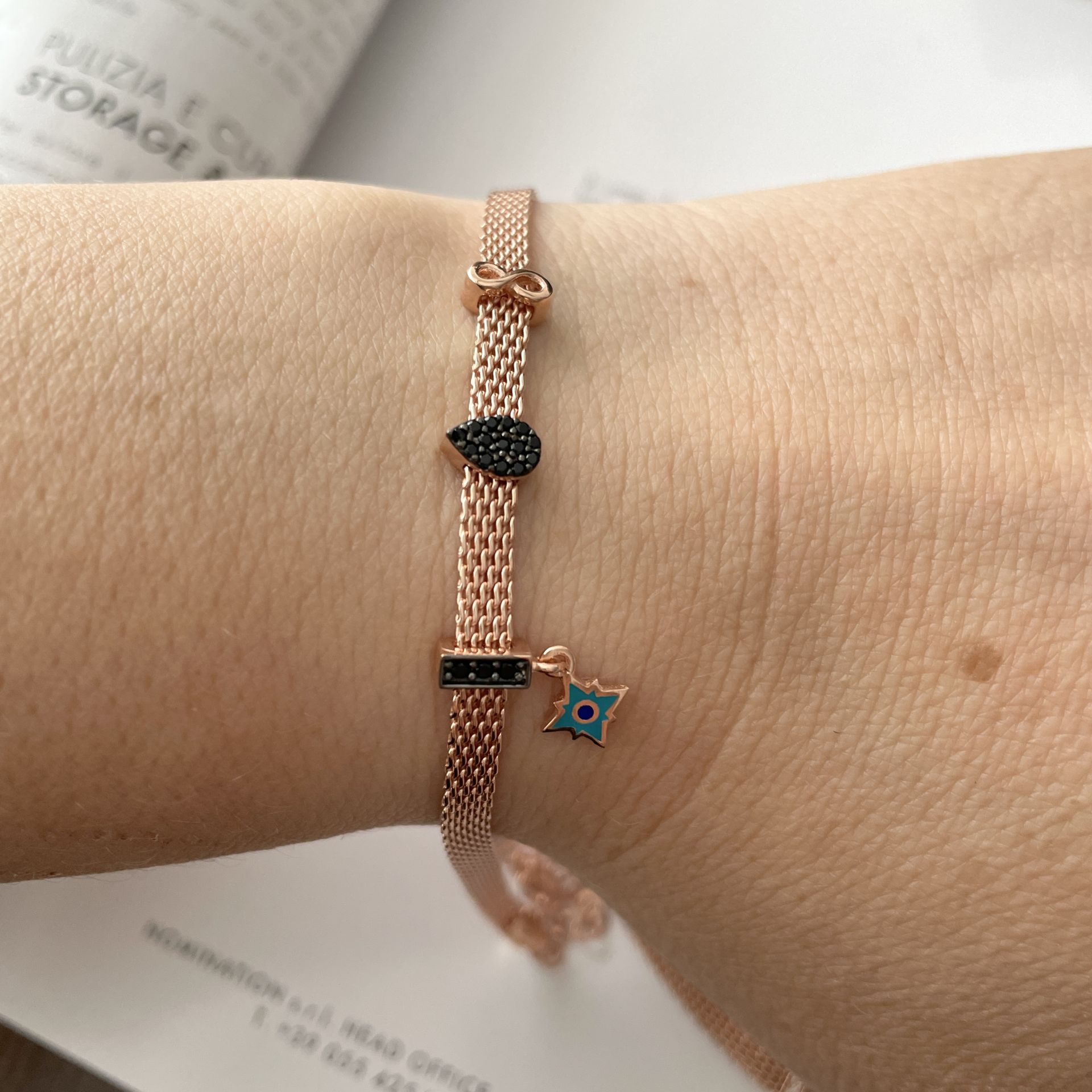 SIRMA ZİNCİR CHARMLI BİLEKLİK