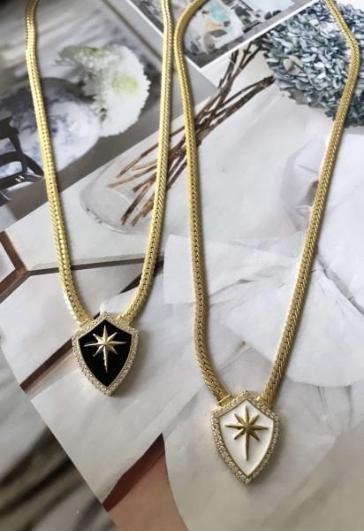 EZME ZİNCİRLİ İNGİLİZ KALKAN GERDANLIK