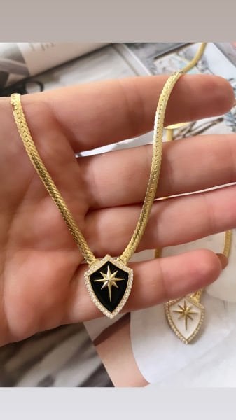 EZME ZİNCİRLİ İNGİLİZ KALKAN GERDANLIK