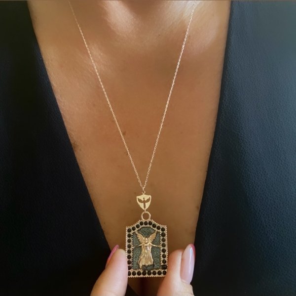 SAMUEL MELEK GÖZ DETAYLI KOLYE