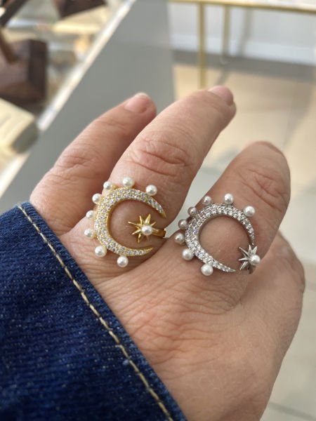 AYYILDIZIM İNCİ YÜZÜK