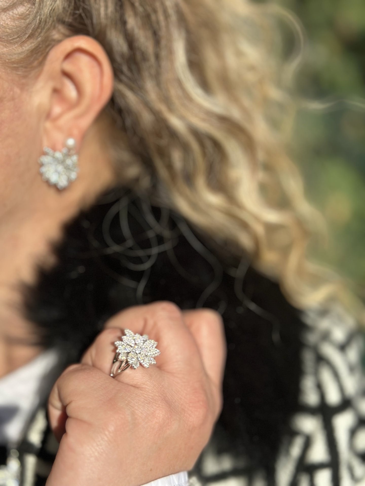 ÇİÇEK MOZANİT YÜZÜK