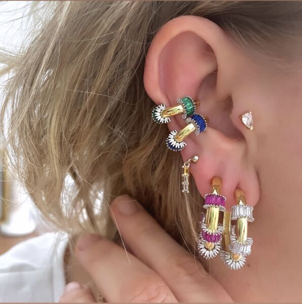 SURİ BAGET HALKA TASARIM KÜPE